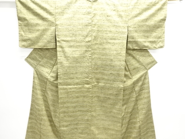 JAPANESE KIMONO / ANTIQUE KIMONO / MAWATA TSUMUGI / WOVEN STRIPE